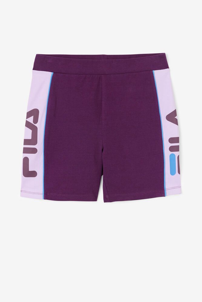 Fila Shorts Womens Purple - Davina Bike - Philippines 0927364-VC